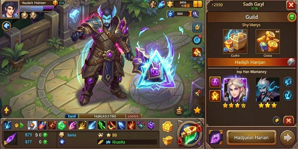 Tangkapan layar fitur multiplayer yang memungkinkan interaksi antar pemain.
