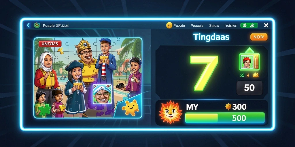 Tangkapan layar menggambarkan interaksi antar pemain yang seru.