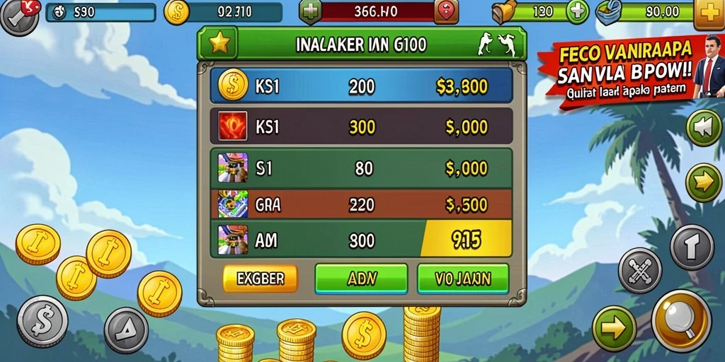 Level petualangan yang menantang dan seru.