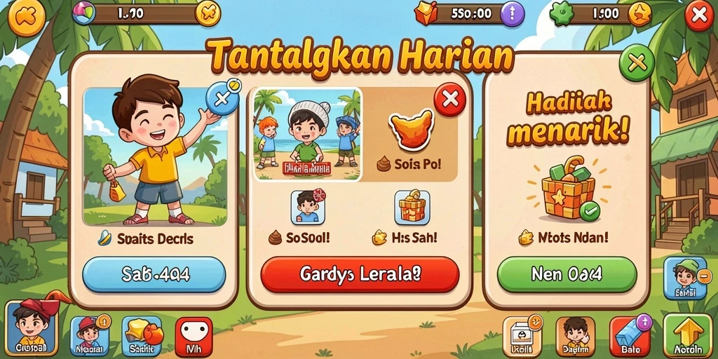 Leaderboard global untuk bersaing dengan pemain lain.