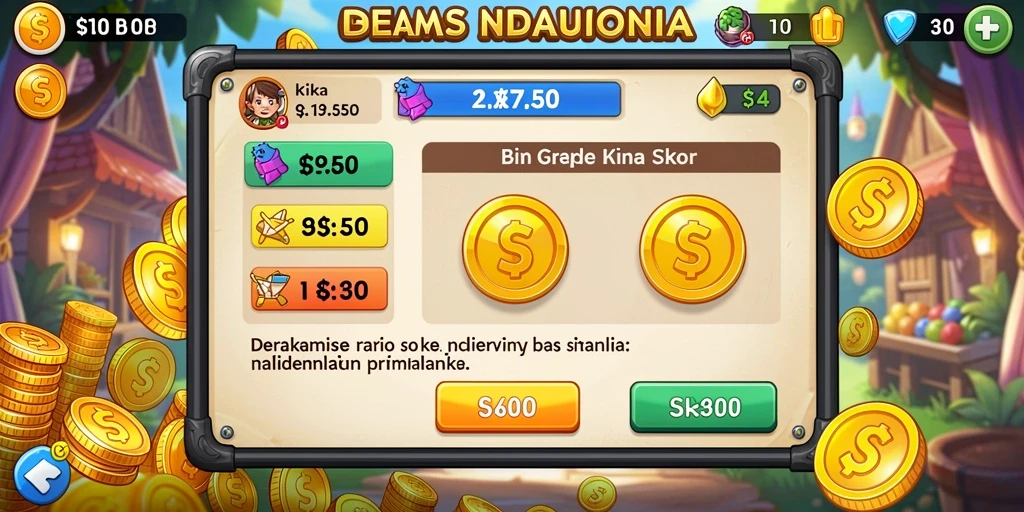 Screenshot menunjukkan fitur kustomisasi karakter yang beragam.
